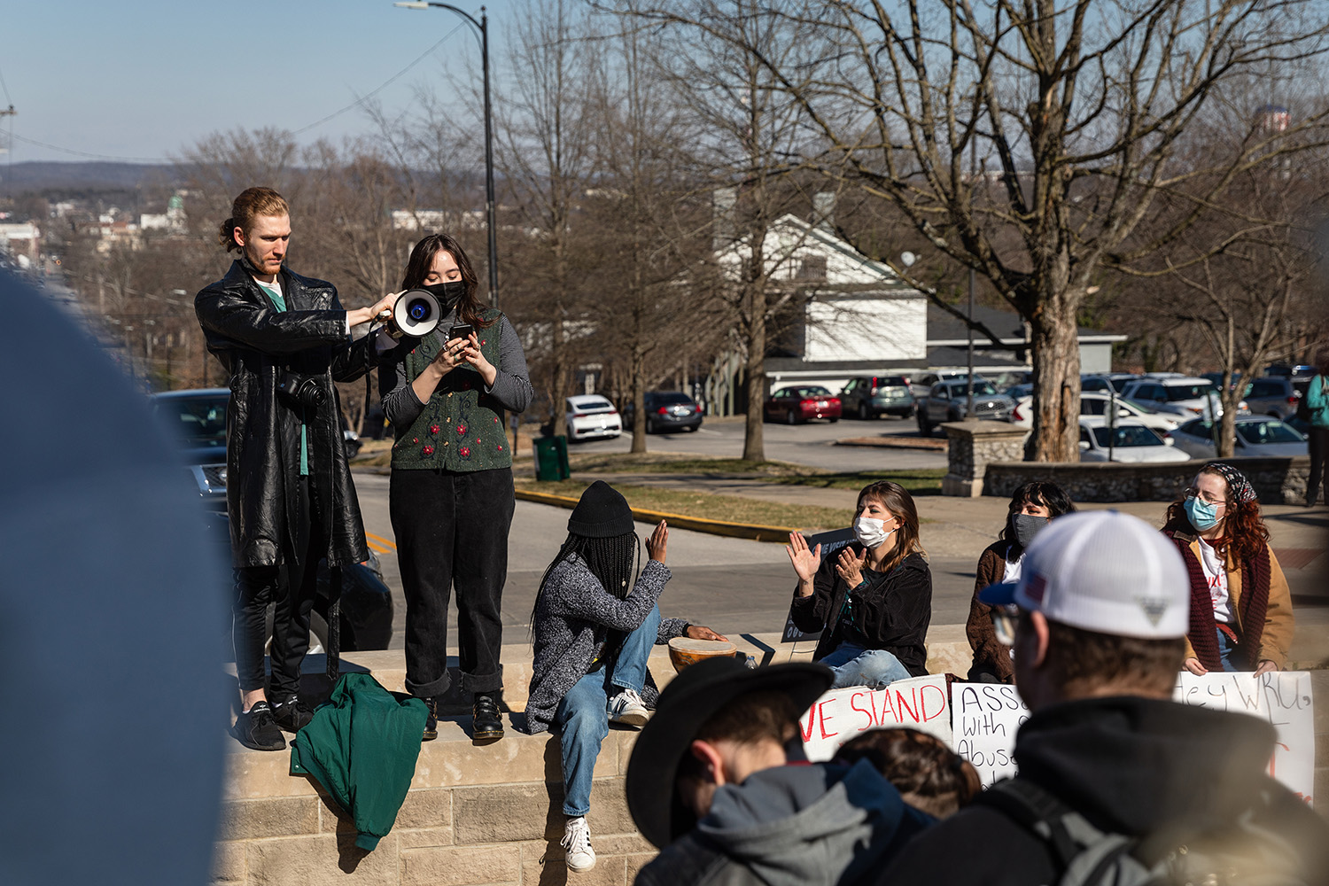 Students lead protest against sexual assault