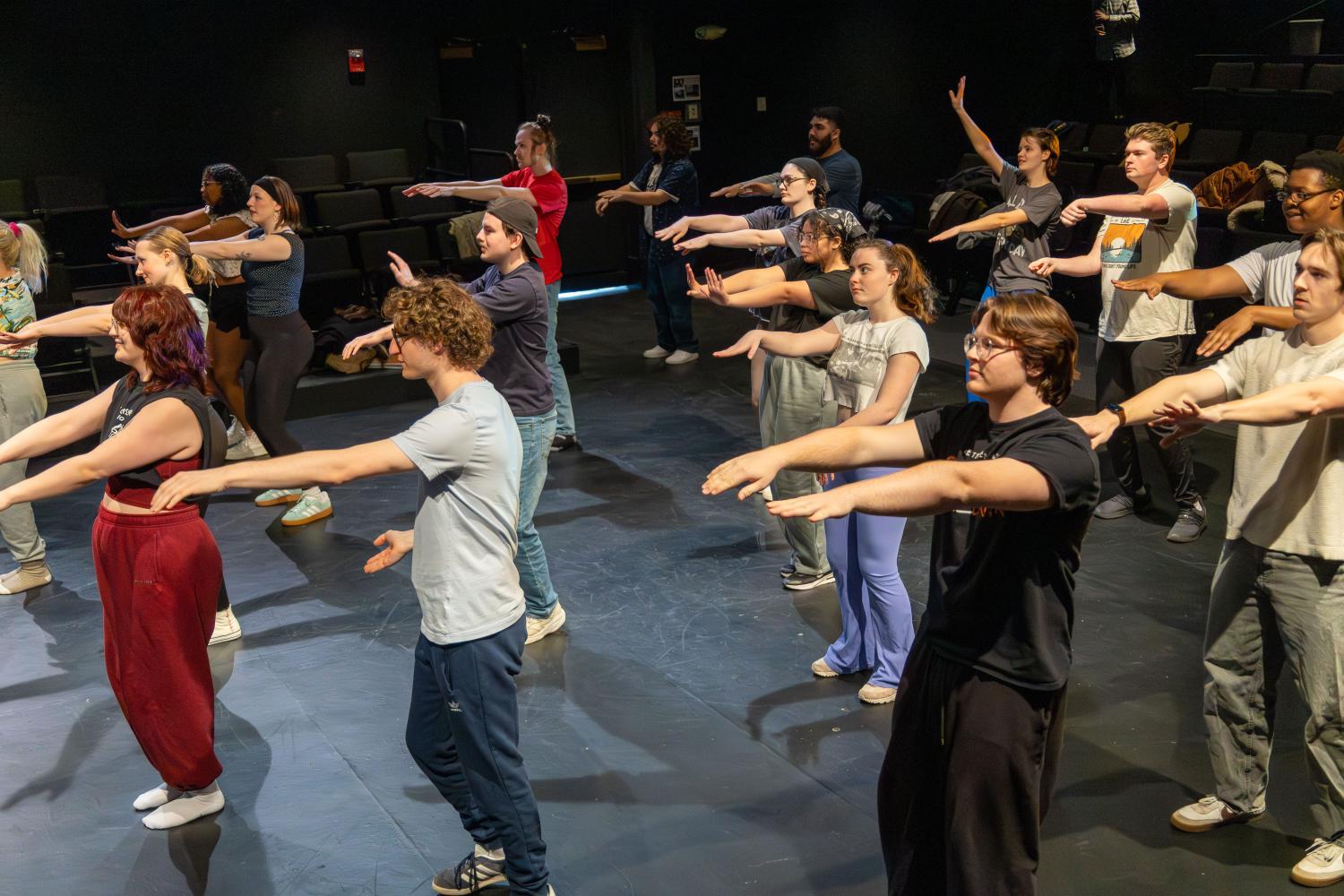 Auditionees for the Teen Beach Movie Shadowcast learned a dance and performed a monologue on Sunday, Feb. 8, in Gordon Wilson Hall. The final performance of the show will be on Friday, April 17, at The Capitol.